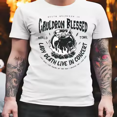 Nesta Archeron Acotar Cauldron Blessed Lady Death Live In Consert Band T Shirt