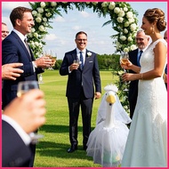 Bride Geese Outfit Garden Geese Wedding Outfits Outdoor Animal Sculpture Costume Dress Wedding Decor