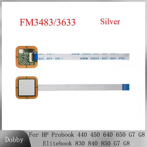 New Fingerprint Reader For HP Probook 440 450 640 650 G7 G8 Elitebook 830 840 850 G7 G8 Fingerprint 