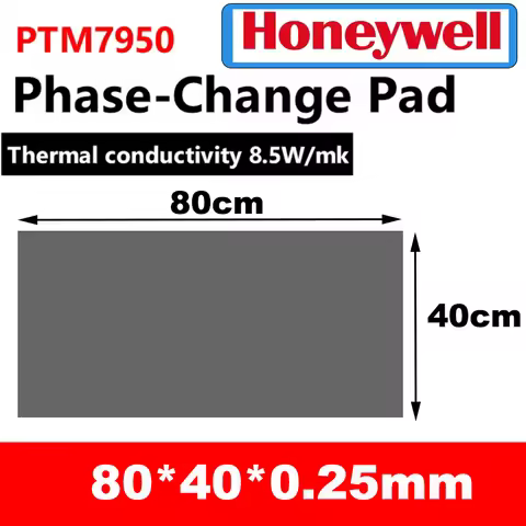 8.5W Origin Honeywell PTM7950 0.2/0.25mm Phase Change Pad 40x40 80x40cm Thermal Pad Laptop/CPU/GPU H