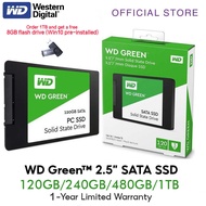 SSD Western Digital  120GB 240GB 480GB 1TB SATA3 2.5 inch WD Green SSD for Laptop SSD 1TB Internal S
