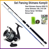 Ready Promo Set Pancing Shimano Sienna 4000 Joran Shimano Original