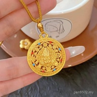 Gold-Plated Gold Store Same Style High Color Retention Ancient Method Sand Gold Swastika Fu Eight Tr