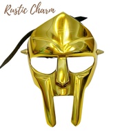 RUSTIC CHARM Gladiator Face Mask Gold Costume Play Halloween Party
