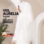 [AURELIA VEIL] Nikah, Sanding, Bride Veil, Veil Minimalist, Veil Off white, Veil Sulam, Embroidery V