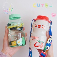 Cawan Air Minuman Plastik Luar 480Ml Cawan Air Yakult Cawan Air Sukan Karton Bergaya Botol air plast