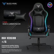 🦅 (𝐒𝐆 𝐒𝐓𝐎𝐂𝐊) Black Hawk RGB Gaming Chair / Gaming Chair / Computer Chair (E-Sports Chair)
