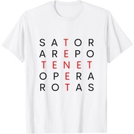 Adult T-Shirt Sator Square Quote I SATORU TENET AREPO Quadrat Present Idea T-Shirt Fashion Tops for 
