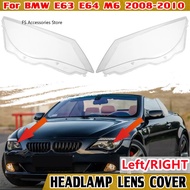 Left Right Headlight Mask  Headlight Headlamp Lens Cover For BMW E63 E64 M6 2008-2010 Headlight Shel