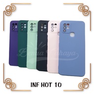 case infinix hot 10 / hot 10s - new case macaron plus lensa protection - hijau hot 10s