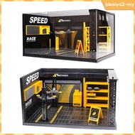 [BlesiyaedMY] 1/24 Diorama Car Garage Diorama Model Repair Shop Model Car Workshop Scene Model