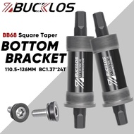 BUCKLOS MTB Bottom Bracket Sealed Bearing Square Type Road Bike Bottom Bracket 68MM 80MM 90MM 100MM 