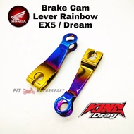 HONDA EX5 DREAM BRAKE CAM LEVER TELINGA BRAKE BREAK BATANG FRONT & REAR TITANIUM ] W100 C70 GBO Moto
