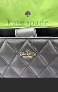 Kate Spade 黑色菱格鏈條手袋