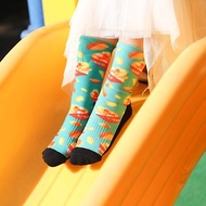 【小創襪】好食襪-芒果盛夏 甜點 水果 長筒襪 登山襪 長襪 黃藍