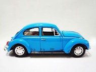 &lt;在台現貨&gt; 第一代復古金龜車福斯 Volkswagen Beetle 1/24 仿真合金汽車模型 -藍色賣場