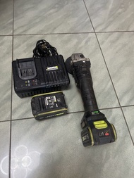WORX 20V 角摩機連充電器及電池4Ah鋰電2個