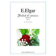 Violin and piano book Salute d' Amour Op.12 by Edward Elgar