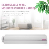 Retractable Clothesline Telescopic Indoor Outdoor Wall Mounted Clothes Dryer Line Drying Rope Hanger