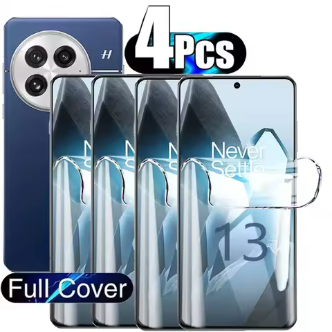 4PCS Hydrogel Film For OnePlus 13 12 12R 11 10T 10R 9RT 7 8 9 10 ACE 2 Pro Screen Protectors For One