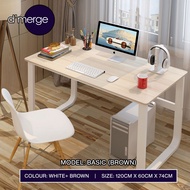 【Ready Stock】120cm*60cm Basic Computer Study Table With Home Office Desk Meja Belajar