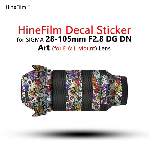Hinefilm Skin for Sigma 28-105 F2.8 FE & L Lens Sticker Decal Skin For Sigma 28-105mm F2.8 DG DN Len