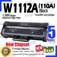 5x W1112A  W1112X W1110A Compatible Black Laser Toner For H* Laserjet 108 108A 108w H* 136 MFP 136a 