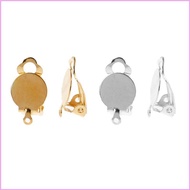 INF 50xClip on Earring Converter Flat Round Earring Tray for DIY  Pierced Earring