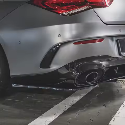 For Mercedes-Benz CLA-Class C118 CLA35 CLA45 AMG Lip And Rear Corner Car Sticker Modification