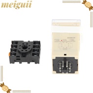 MEIGUII Digital Time Relay, with Socket Base DH48S‐2Z Time Relay, Precision Timing 0.01S-99H99M 220V