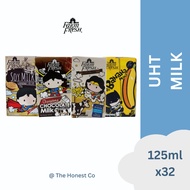 FARM FRESH UHT MILK (FRESH/CHOCOLATE/BANANA/SOY MILK) 125ML X 32 PACKS - 1 CARTON | The Honest Co.
