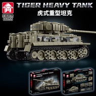 Building block tank compatible with Lego T34 tiger model dom积木坦克兼容乐高T34虎式模型国产99A拼装静态模型6+男孩玩具礼物4-1-4