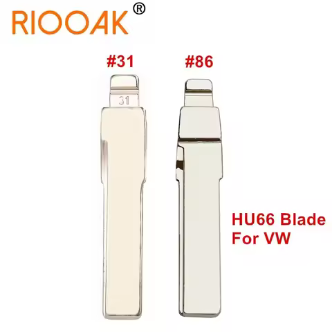 10PCS HU66 Car Key Blade #31 #86 KD Key Blank for KEYDIY Xhorse VVDI Remote for Golf MK7 Polo Jetta 