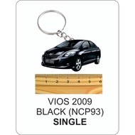 vios black 2009 (ncp93) vios dugong 2d keychain
