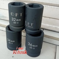 Deep impact socket wrench 3/ 4 inch 17 19 21 24 27 30 32 33 34 36 38 41 42 46 mm crv