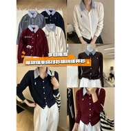 Cn630 - 1561 KNITT COLLAR LS TOP IMPORT CHINA CUTE M