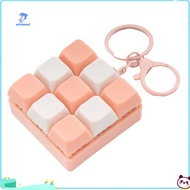 wirlsweal Clicker Fidget Toy Portable Fidget Keyboard Portable Stress Relief Fidget Keyboard Keychai