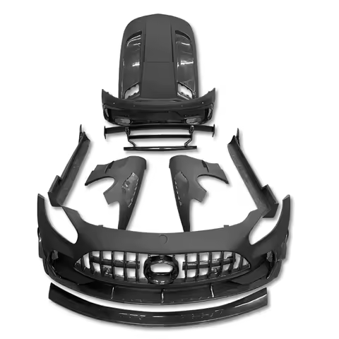High quality AMG GT BLACK SERIES BODY KIT half carbon fiber front bumper side skirts rear bumper win