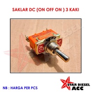 SAKLAR DC ON OFF ON TIK TEK SAKLAR TOMBOL UNIVERSAL SAKLAR 3 KAKI ON