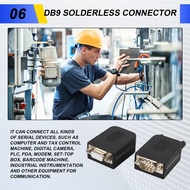 Hot Trend- <br>DB9 Solderless Connector RS232 D-SUB Serial to 9-Pin Port Terminal Male Female Adapte