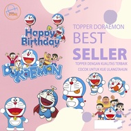 Doraemon 13th Happy Birthday Costume Cake Topper