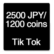 TikTok JPY/ Tik Tok Coin Reload / Recharge / Top up - Online Delivery