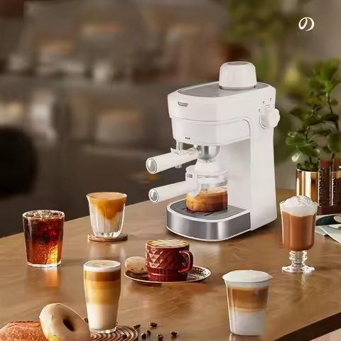 220V Semi-automatic Coffee Machine Steam Milk Foam Maker Americano Coffee Maker Café Americano