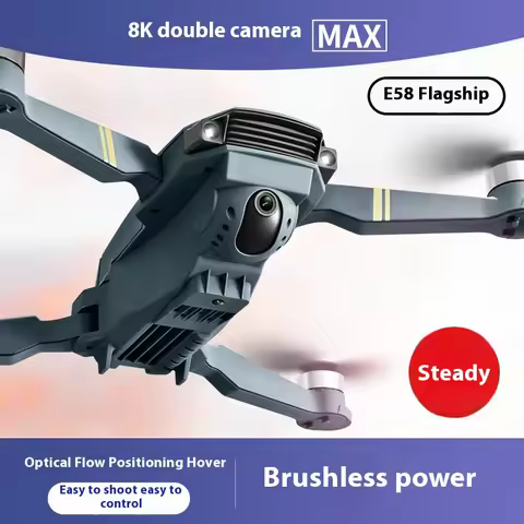 KBDFA NEW E58 MAX Drone WiFi FPV Altitude Hold Foldable Quadcopter with Battery 1080P 4K HD Camera R