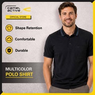 camel active Men's Outdoor Casual Regular Fit Patch Pocket Polo Shirt - Multicolour 9-280Y21CIP1037