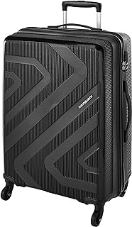 American Tourister Polypropylene Hard 68 Cms Hardsided Check-In Luggage(Gz8 (0) 09 006_Black), Black, Lock Type: Number Lock, Number of Wheels: 4, Number of compartments: 1