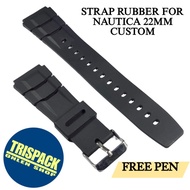 Tali Jam Tangan NAUTICA 22MM Rubber Soft Strap