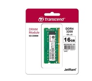 RAM Transcend Memory DDR4-16GB 3200 SO-DIMM JM3200HSE-16G(รับประกันตลอดอายุการใช้งาน )