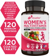 Women's Multivitamin Multimineral Supplement - Vitamin A C E D K B1 B2 B3 B5 B6 B12 Magnesium Biotin Calcium Zinc Selenium - Brain Heart Joint Bones Skin Hair Nails Immune Energy