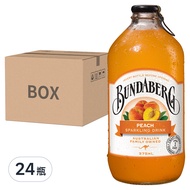 BUNDABERG 賓德寶 水果氣泡飲料 蜜桃風味  24瓶  375ml